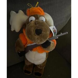 Vintage Crosshairs Hunting Moose Plush Stuffed Toy 2001 New with Tag